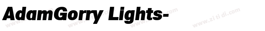 AdamGorry Lights字体转换